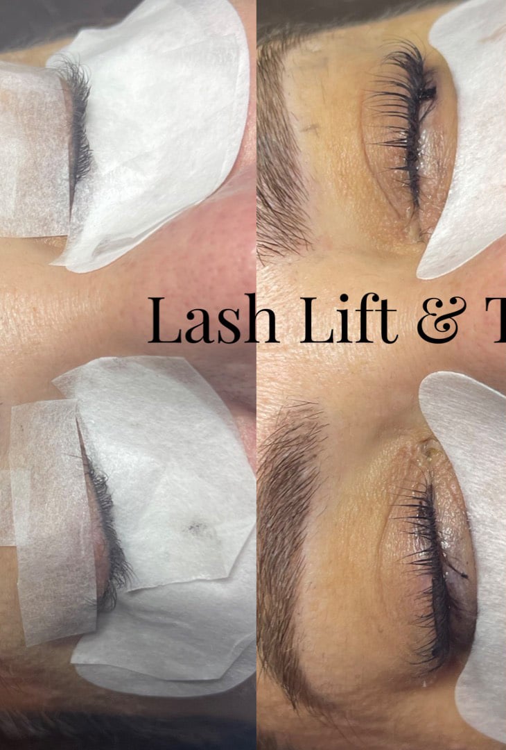 Before Image: Lash Lift and Tint - front